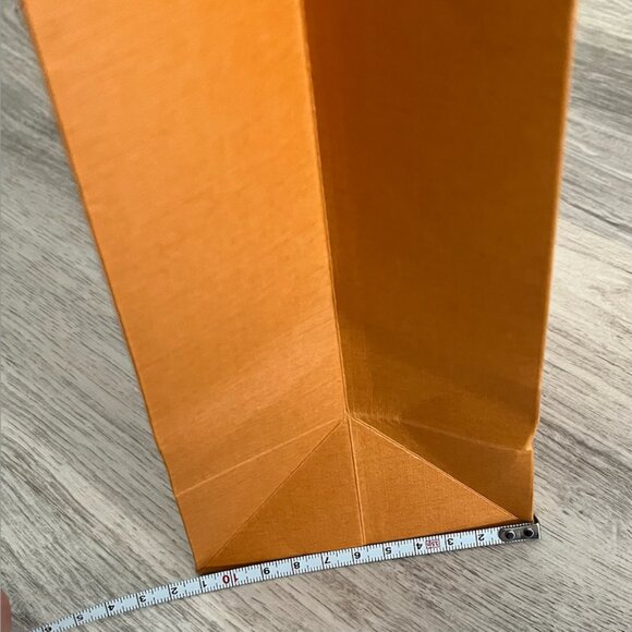 Louis Vuitton Orange Shopping Bag with Blue Handles - Picture 10 of 10